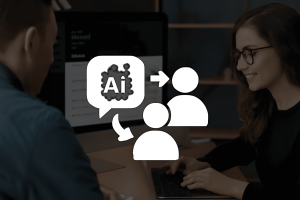 imagen ilustrativa de combinar agentes IA con CRM