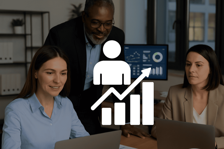 imagen ilustrativa para optimización del talento humano mediante plataformas de datos y análisis